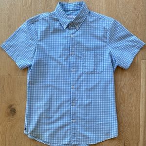 Mizzen & Main Short Sleeve Button Down Medium Trim